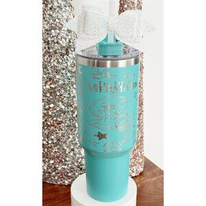 Little Mermaid 40oz Travel Tumbler Laser Engraved